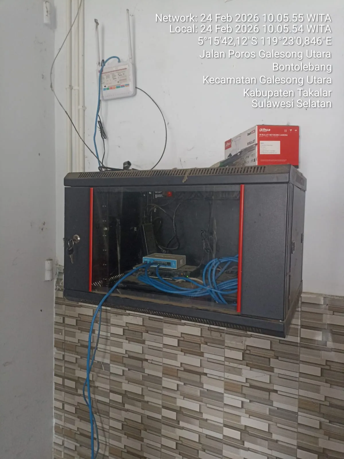 Pemasangan dan Setting jaringan pada Rak Server di Makassar